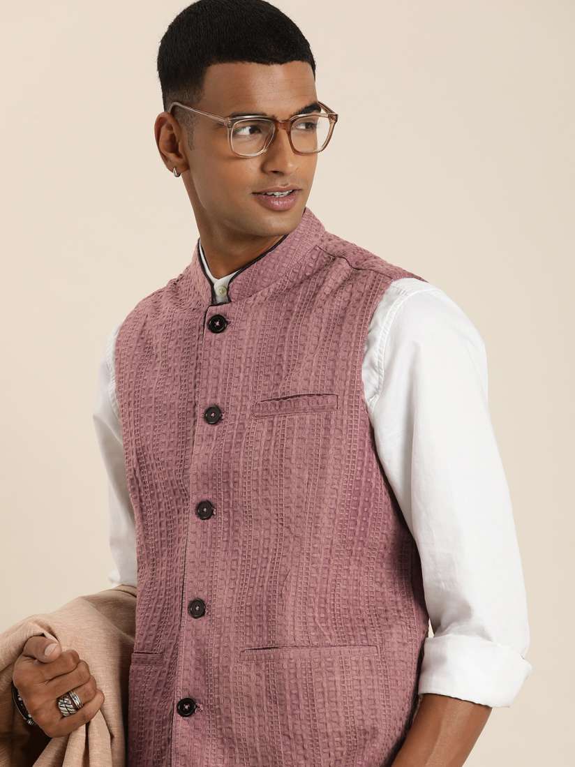 Buy Taavi Men Pure Cotton Woven Legacy Nehru Jacket Nehru Jackets for Men 19640602 Myntra