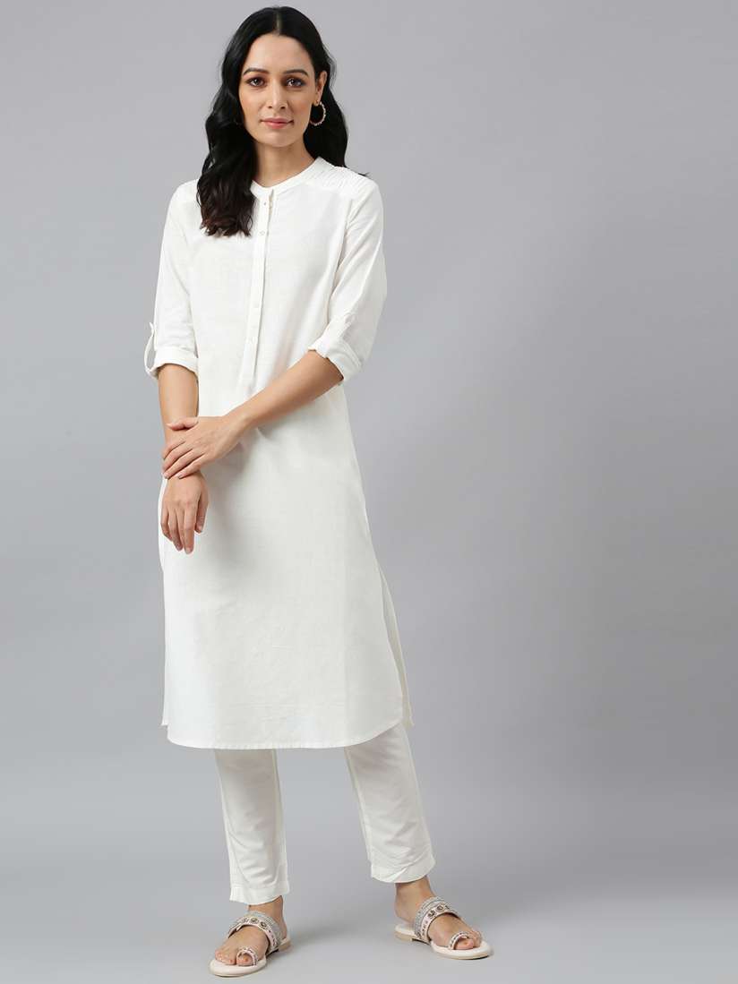 Buy W Women Off White Romance Pathani Kurta Kurtas for Women 19642768 Myntra