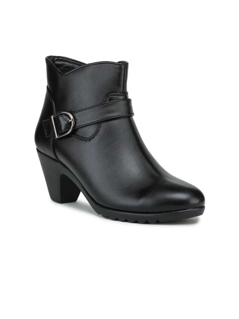 Buy GARDIN Women Black Block Heeled Boots Boots for Women 19644058 Myntra