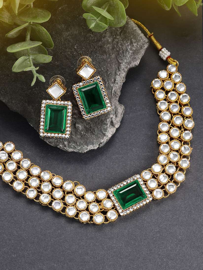 Kundan jewellery on myntra discount