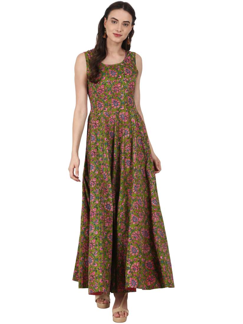 Nayo women's printed anarkali kurta shop