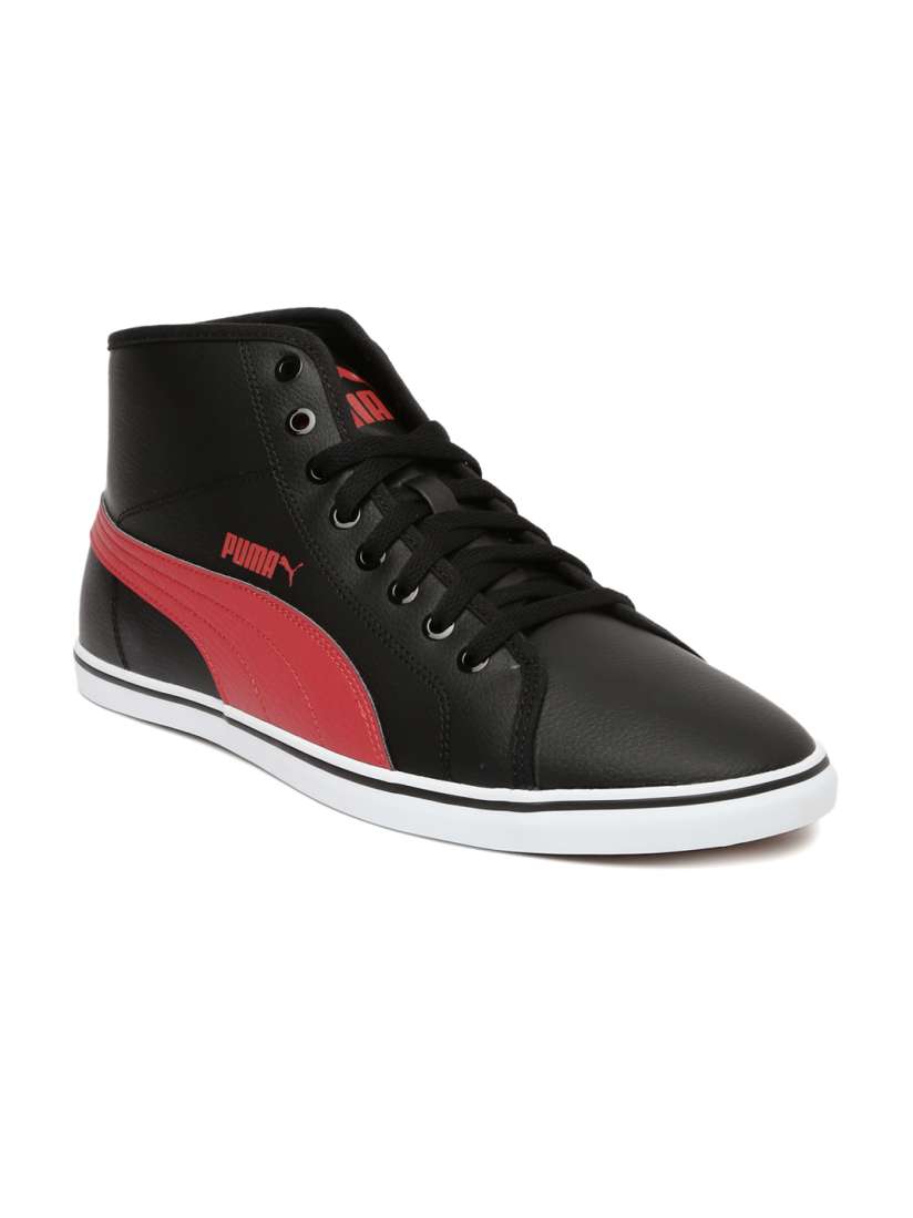 Buy Puma Men Black Red Elsu v2 Mid Top Sneakers Casual Shoes for Men 1965748 Myntra