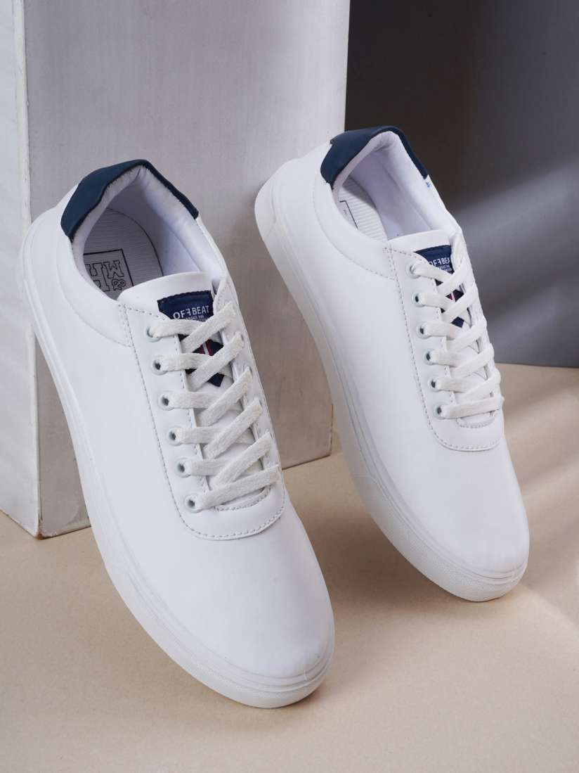 Buy Mast Harbour Men White Solid Sneakers Casual Shoes for Men 19659160 Myntra