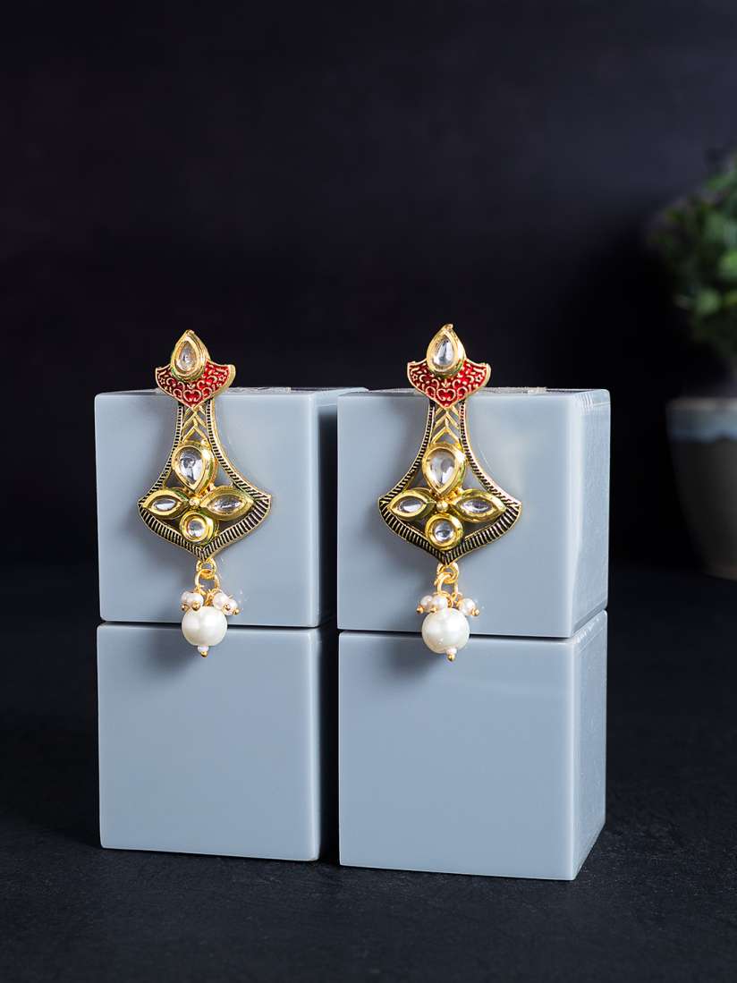 Navy blue and pink earrings store