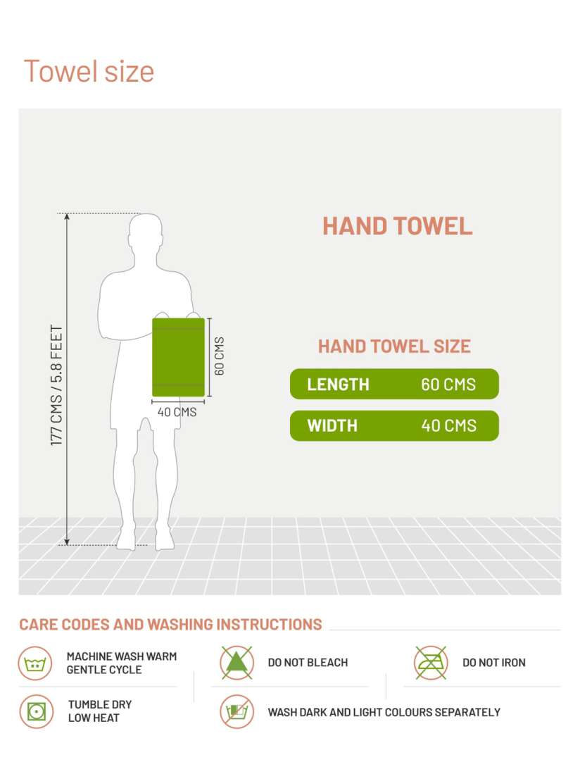 Length of hand towel online