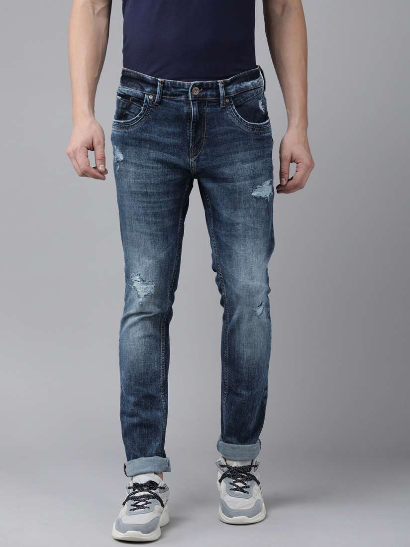 Buy SPYKAR Men Skinny Fit Low Rise Mildly Distressed Heavy Fade Stretchable Jeans Jeans for Men 19667838 Myntra
