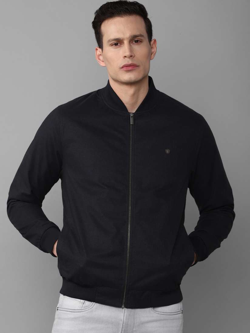 Buy Louis Philippe Men Black Bomber Jacket Jackets for Men 19680544 Myntra