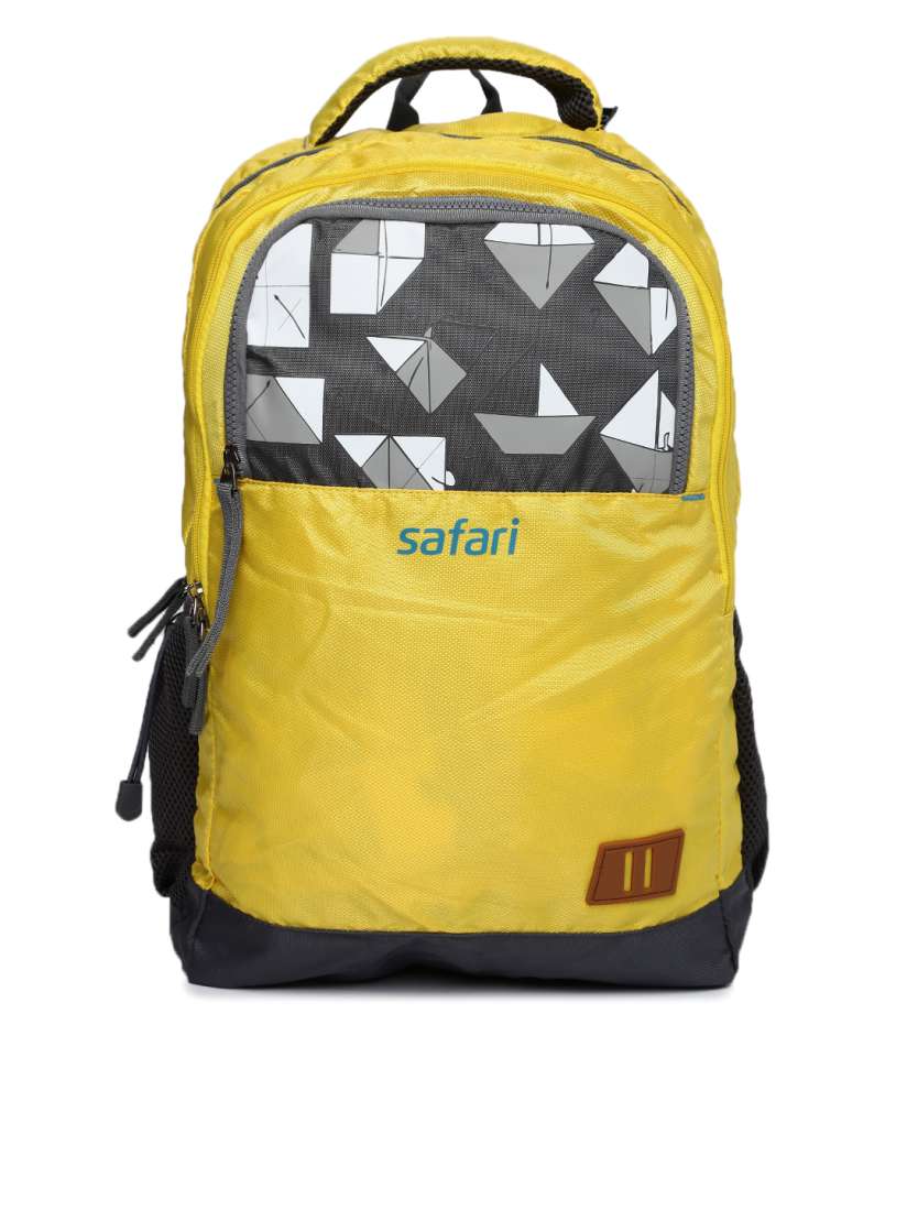 Buy Safari Unisex Yellow Grey Origami Geometric Backpack Backpacks for Unisex 1969081 Myntra