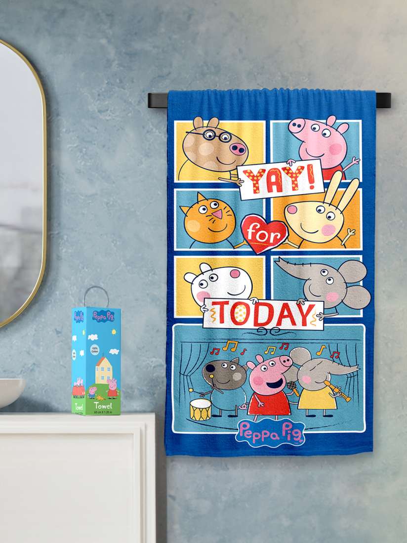 Peppa pig bath towel clearance