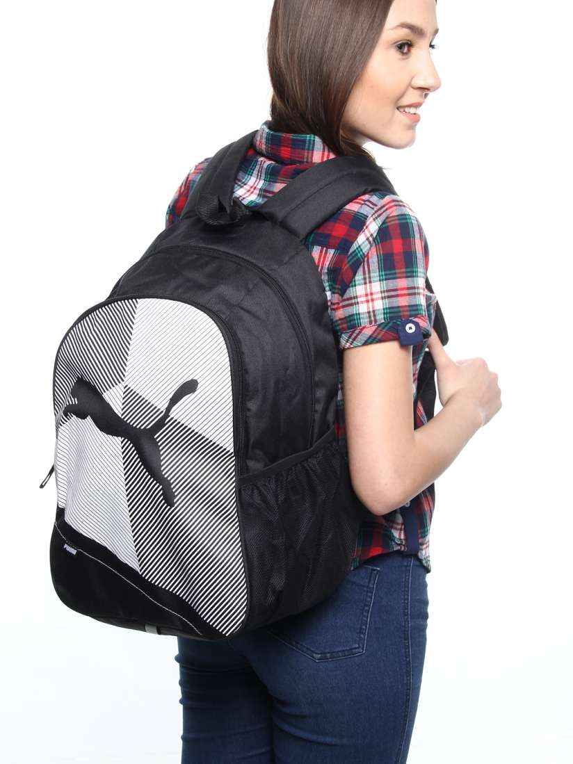 Buy PUMA Unisex Black White Echo Plus Backpack Backpacks for Unisex 1970985 Myntra