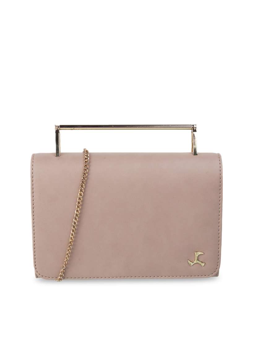 Buy Mochi Women Beige Solid Clutch With Shoulder Strap Clutches for Women 19710624 Myntra