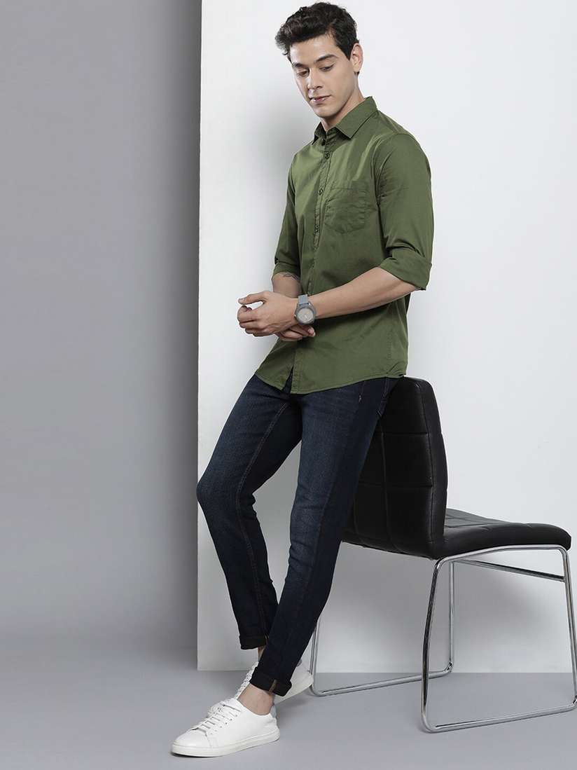 Outfit Green Denim Shirts Olive Green Jeans Mens Outfit Olive