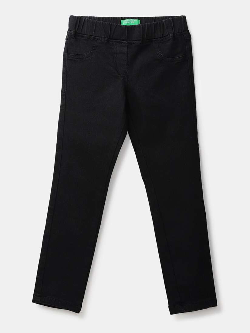 Buy United Colors of Benetton Girls Black Solid Jeggings Jeggings for Girls 19719050 Myntra