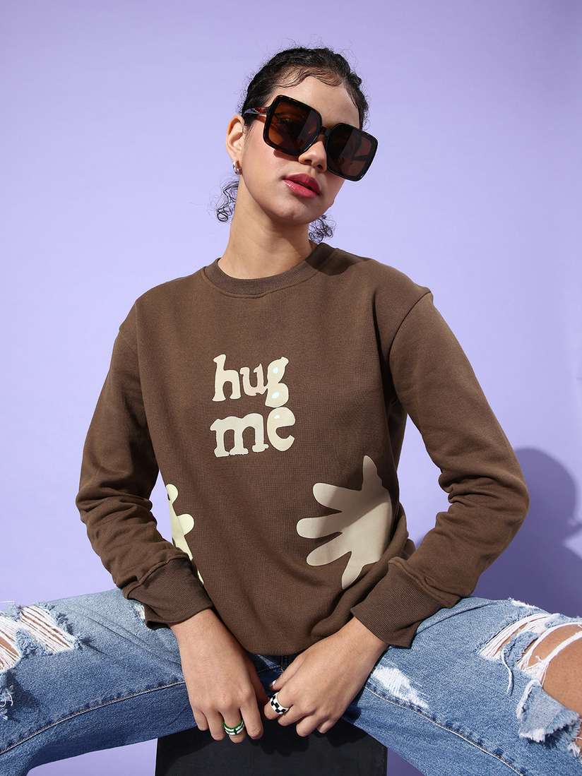 Buy Stylecast X Hersheinbox Women Brown Graphic Printed Pure