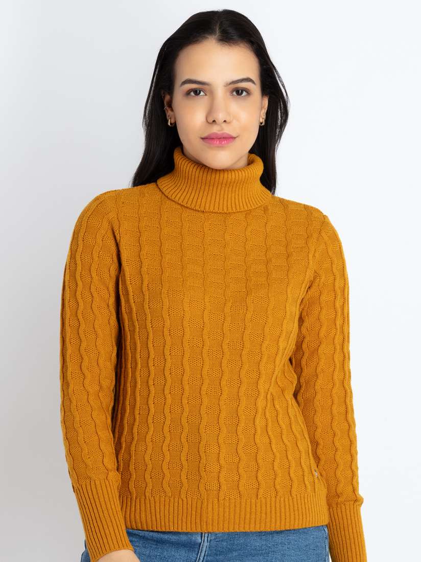 Mustard pullover sweater top