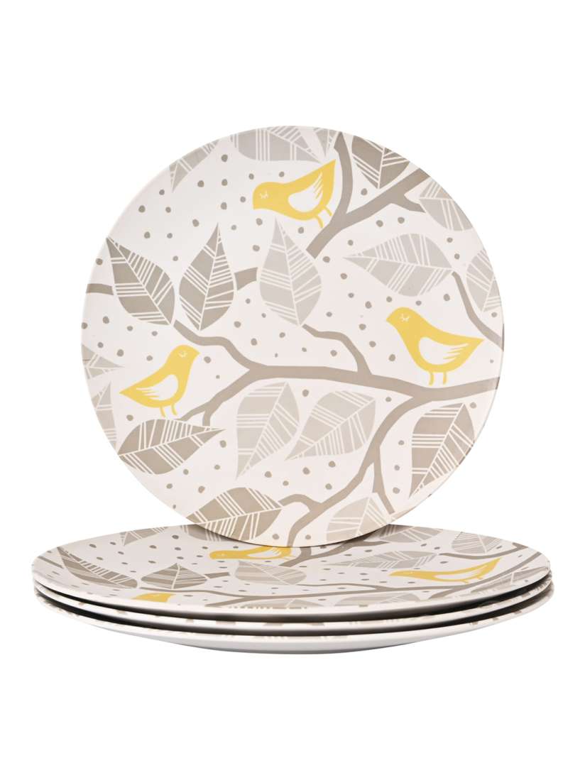 Yellow and grey plates on sale