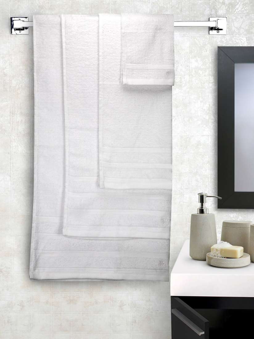 Buy Raymond Home White Set of 6 Towels Towel Set for Unisex 1972549 Myntra