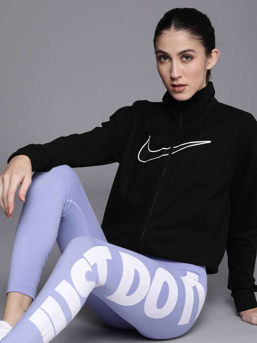 Buy Nike Women Black Dry Fit SWOOSH RUN Brand Logo Running Jacket Jackets for Women 19731000 Myntra