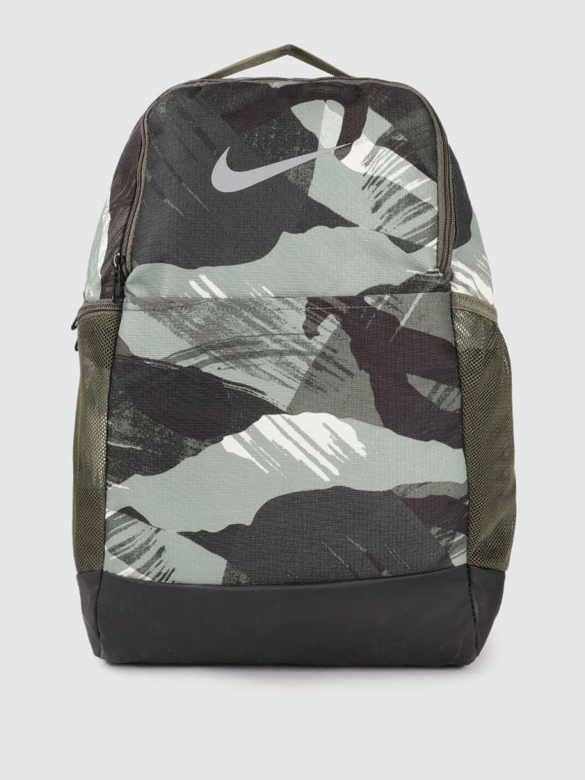 Buy Nike Unisex Olive Green Camouflage Print BRSLA 9.5 AOP FA22 Backpack Backpacks for Unisex 19731886 Myntra