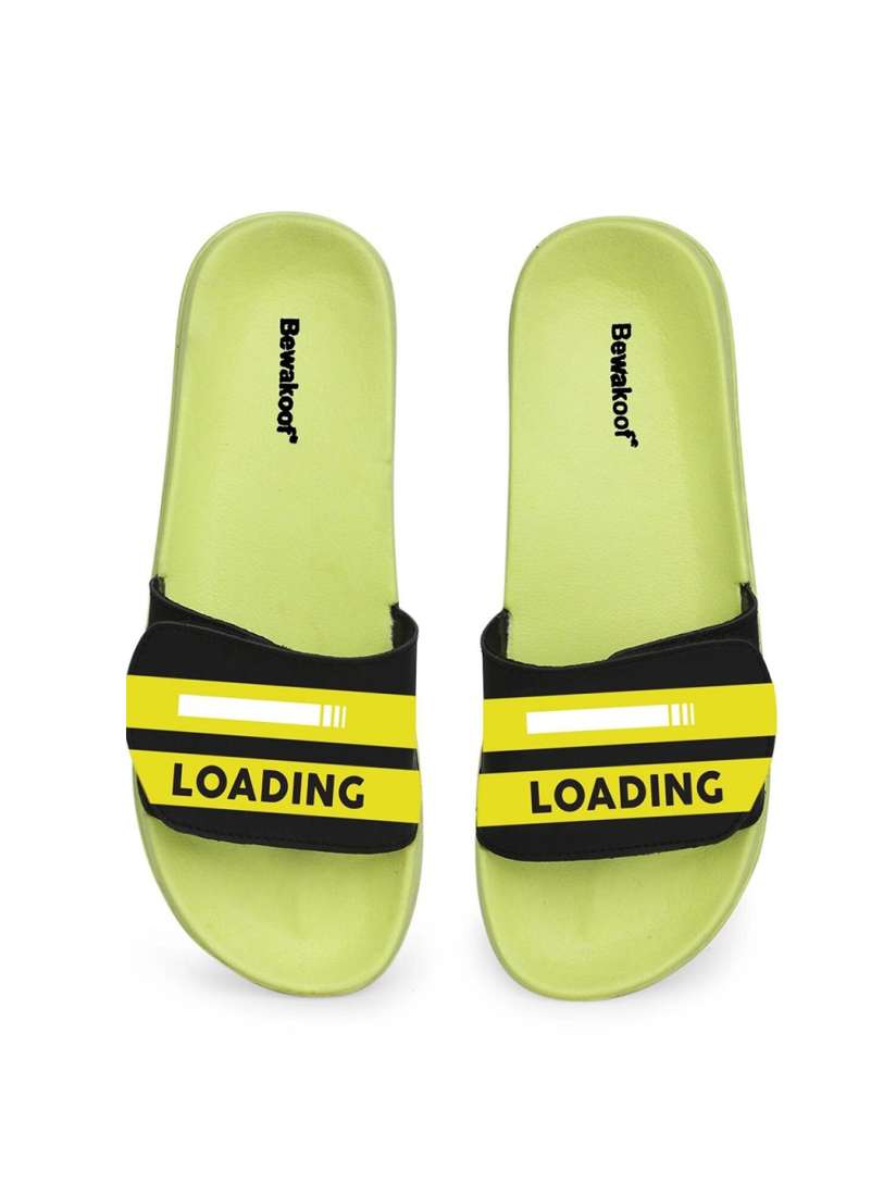 Buy Bewakoof Women Green Black Printed Rubber Sliders Flip Flops for Women 19735046 Myntra