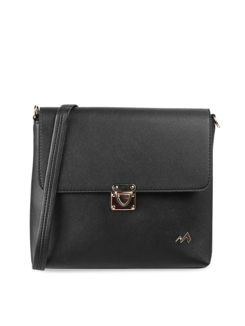 Buy Metro Women Black Structured Sling Bag Handbags for Women 19743422 Myntra