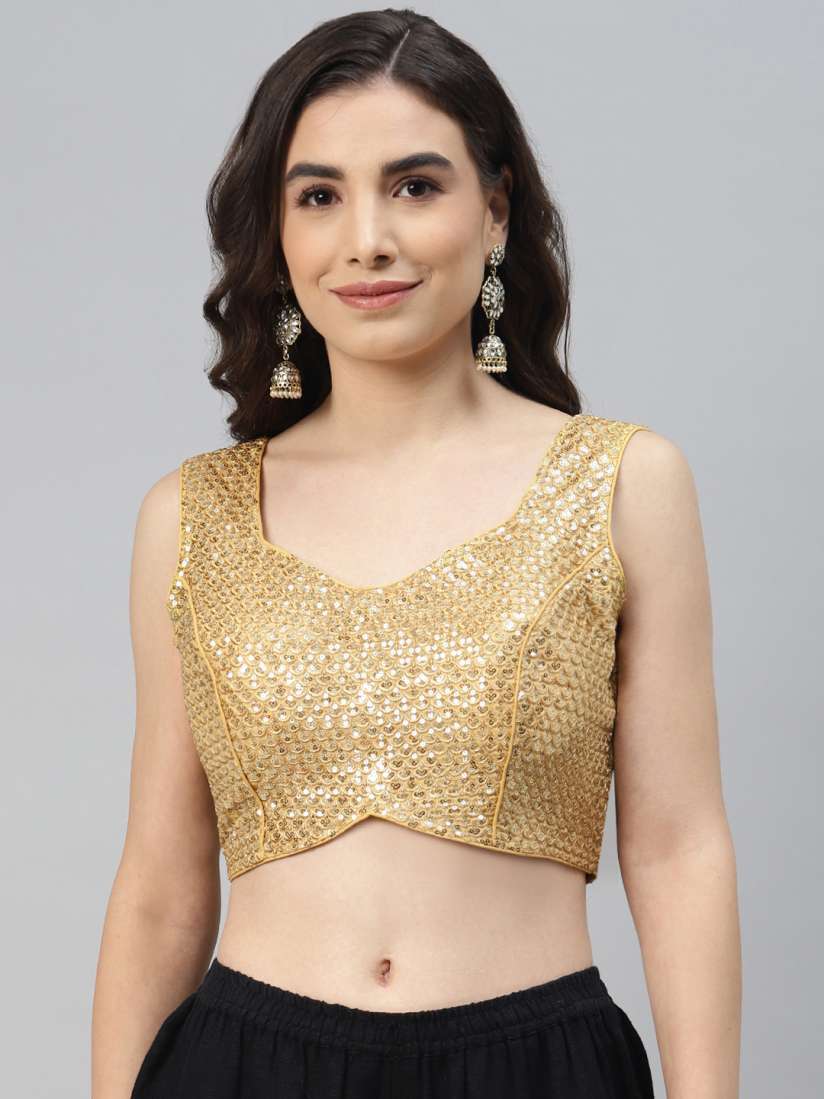 Golden sequence blouse outlet