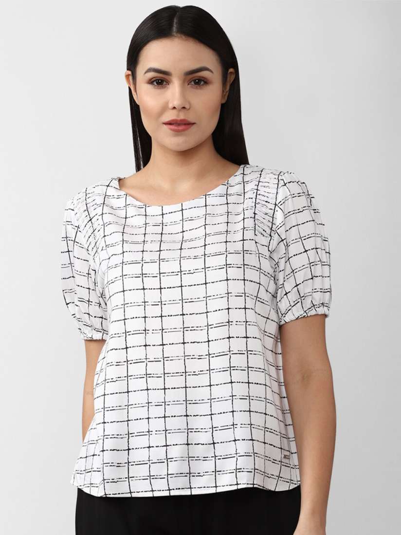 Buy Van Heusen Woman Checked Formal Top Tops for Women 19760296 Myntra