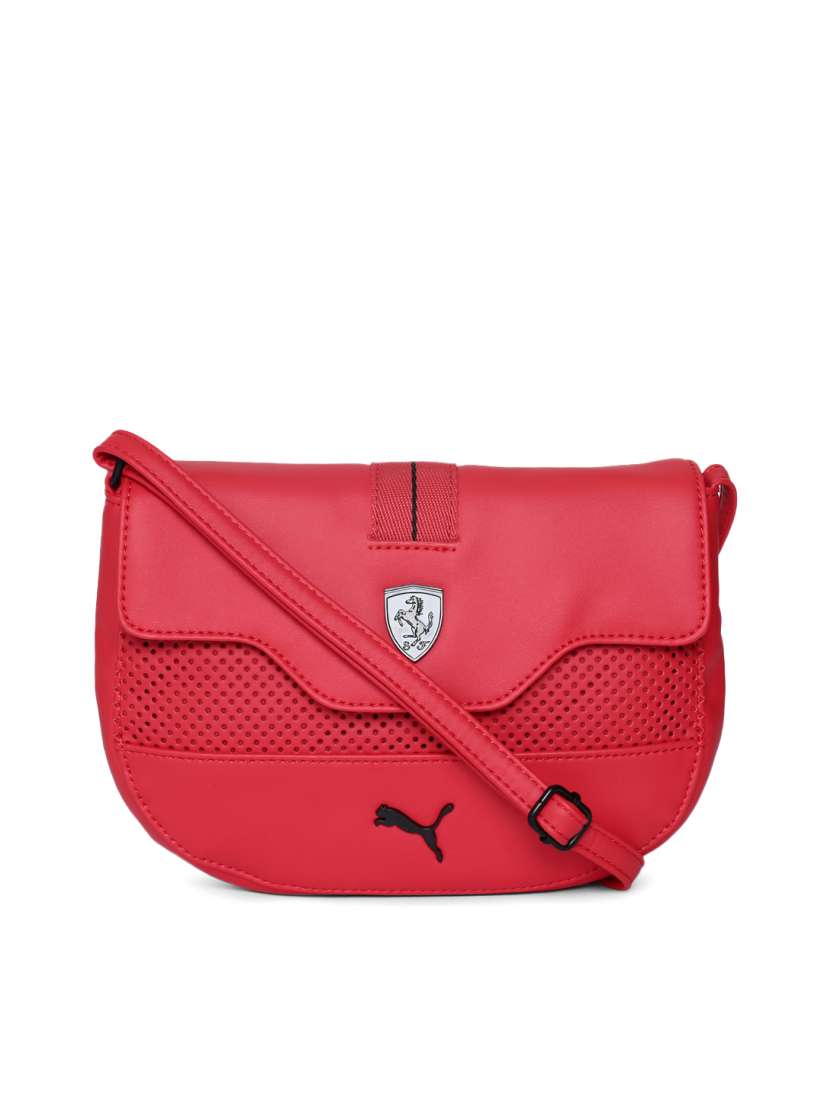 Buy Puma Red Self Design Ferrari Sling Bag Handbags for Women 1976099 Myntra