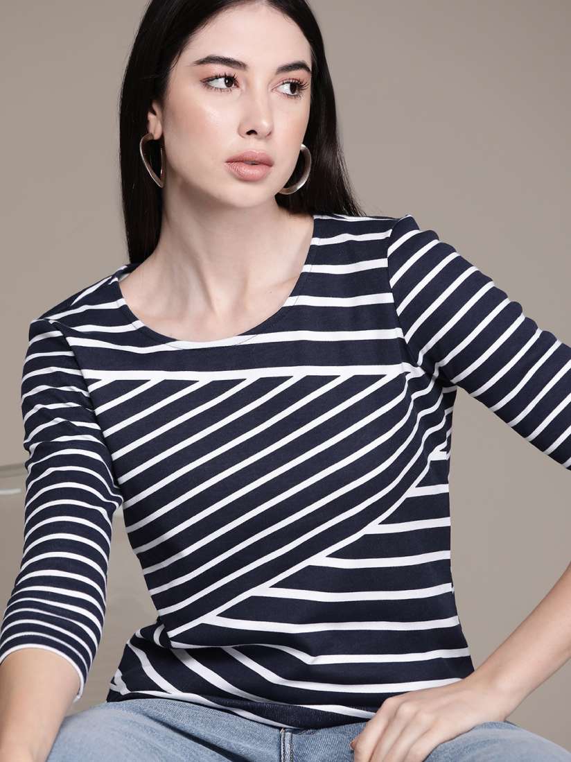 Buy Macy s Karen Scott Women Striped Top Tops for Women 19761936 Myntra