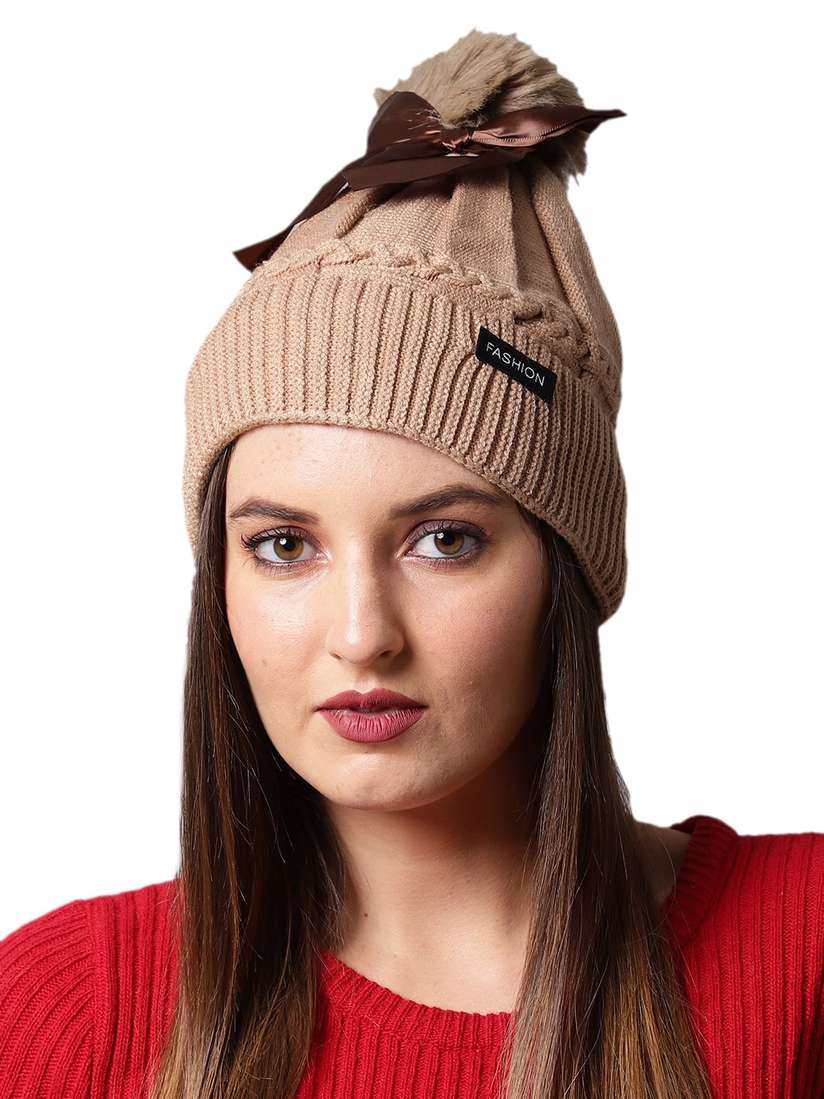 Myntra Womens Brown Beanie ELLIS Women Brown Beanie