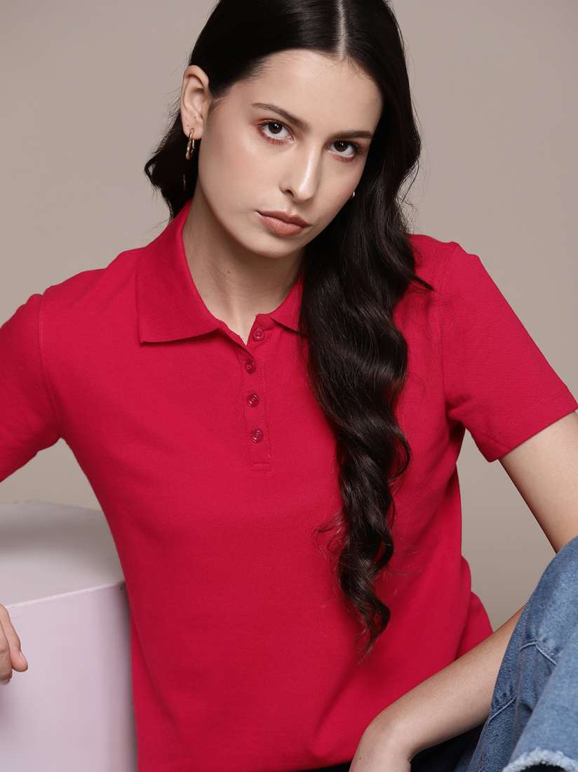Women's polo t shirts macy's best sale