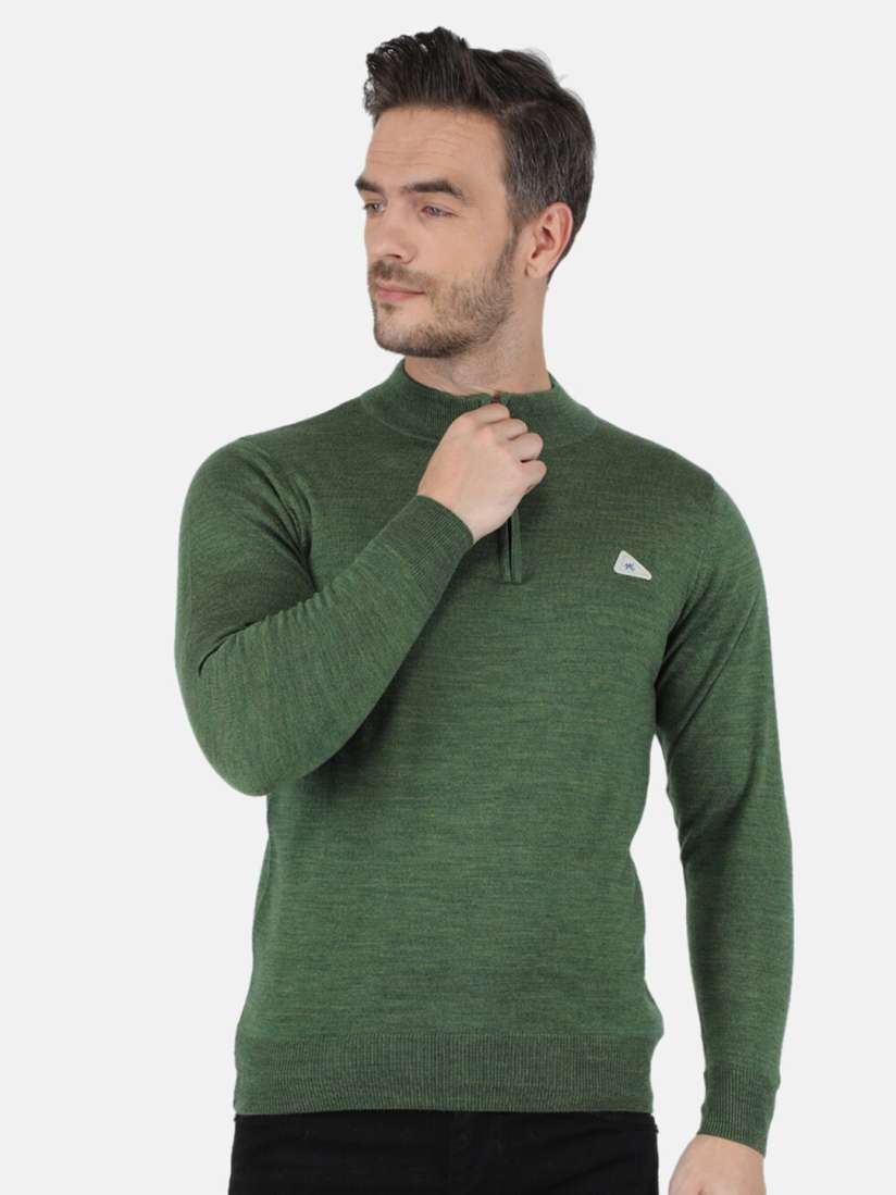 Buy Monte Carlo Men Olive Green Pullover Sweater Sweaters for Men 19767830 Myntra