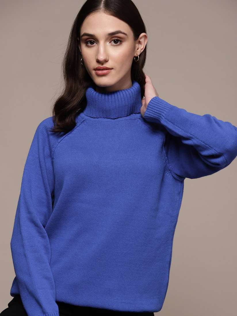 Buy Macy s Karen Scott Women Cotton Turtleneck Sweater Sweaters for Women 19768272 Myntra