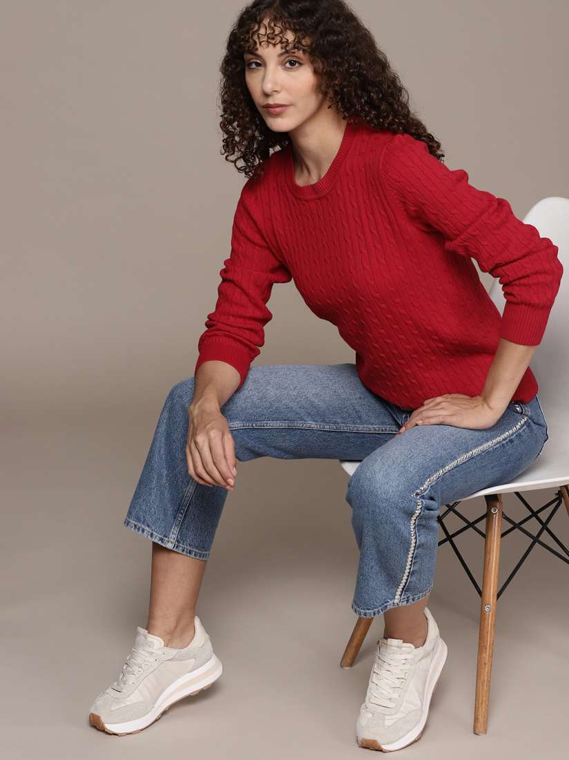 Macys womens red sweaters hot sale
