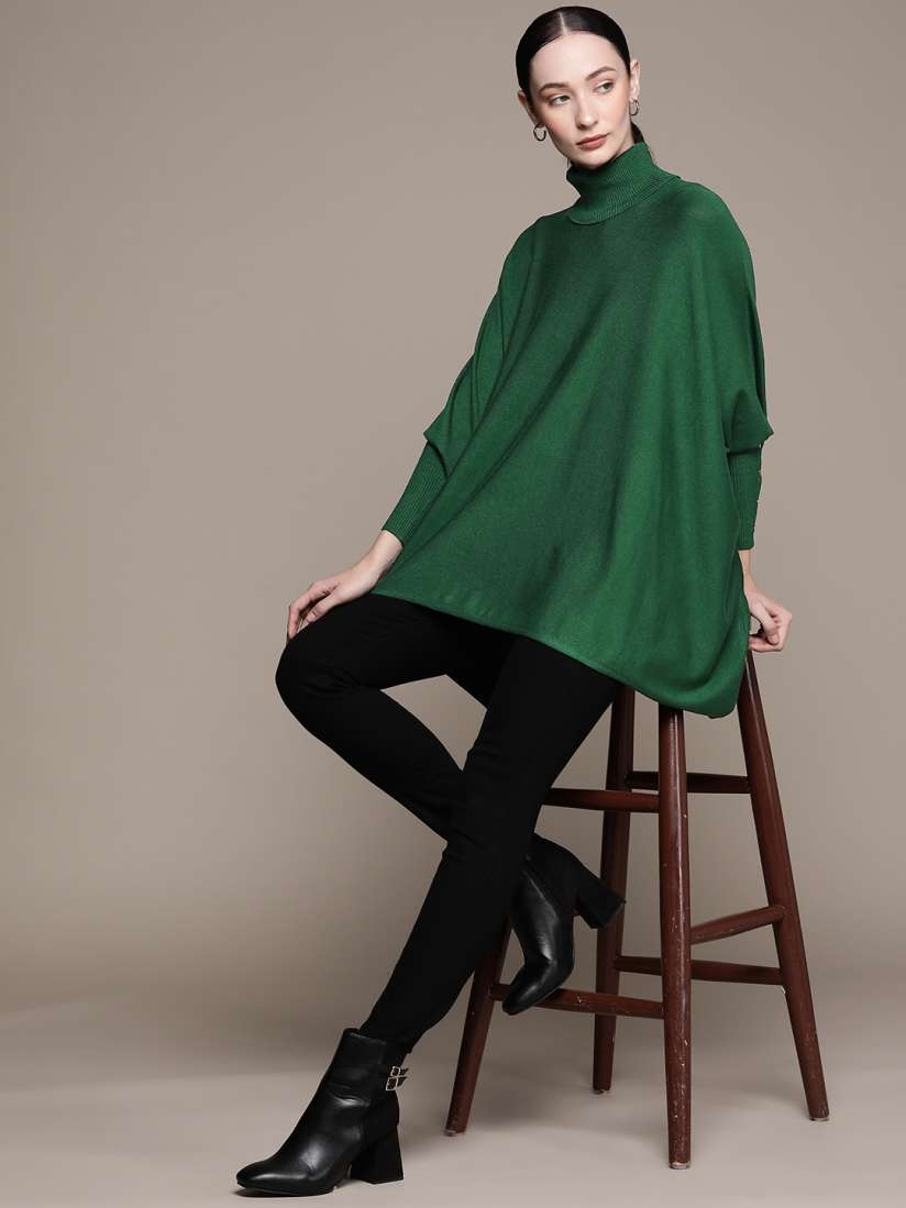 Buy Macy s Alfani Women Poncho Sweater Sweaters for Women 19768346 Myntra