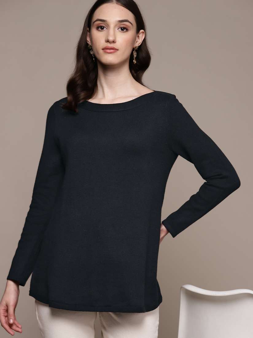 Buy Macy s Karen Scott Women Solid Pullover Sweaters for Women 19768366 Myntra