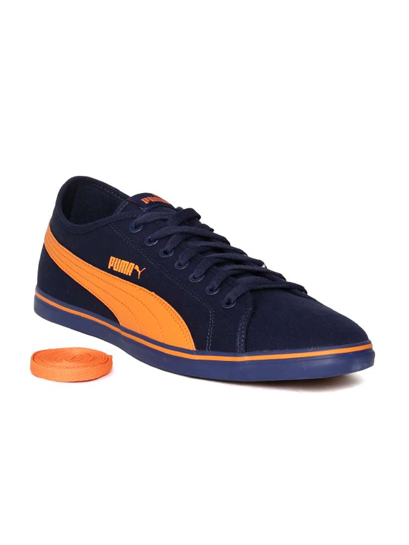 Puma blue and orange sneakers store