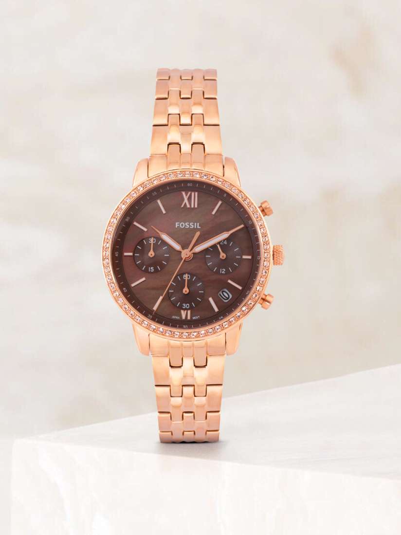Buy Fossil Women Bronze Toned Mother of Pearl Analogue Watch ES5218 Watches for Women 19770072 Myntra
