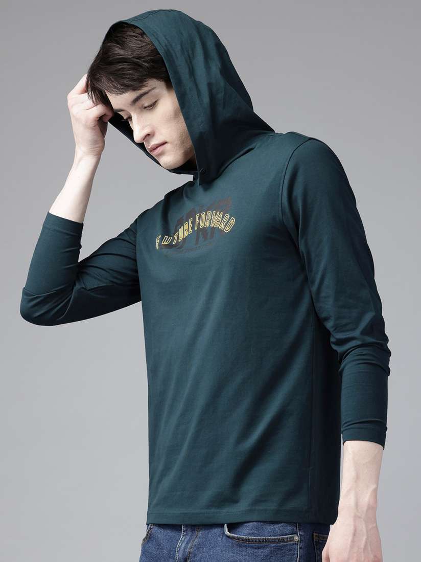 Buy SPYKAR Typography Printed Hooded Slim Fit T shirt Tshirts for Men 19774492 Myntra