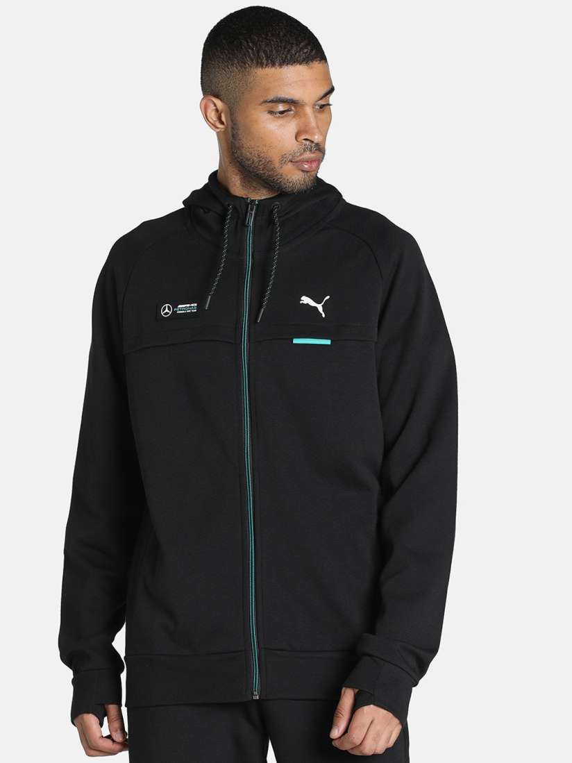 Buy PUMA Motorsport Mercedes AMG Petronas MF1 Hooded Regular Fit Sporty Jacket Jackets for Men 19775816 Myntra