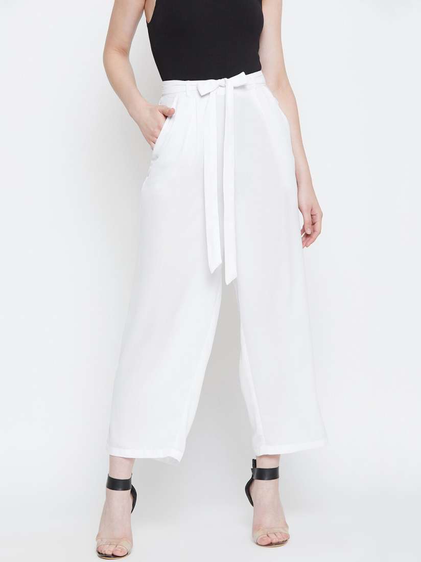 Myntra white palazzo top
