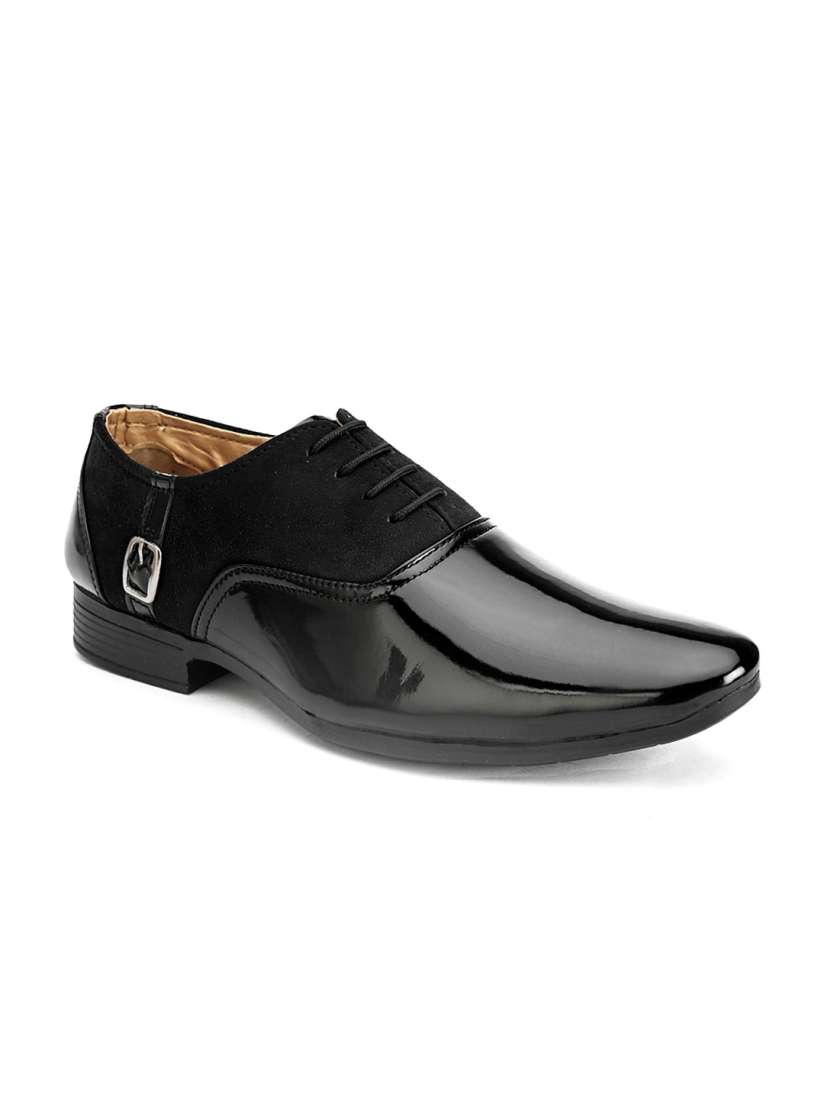 Provogue black formal shoes shop