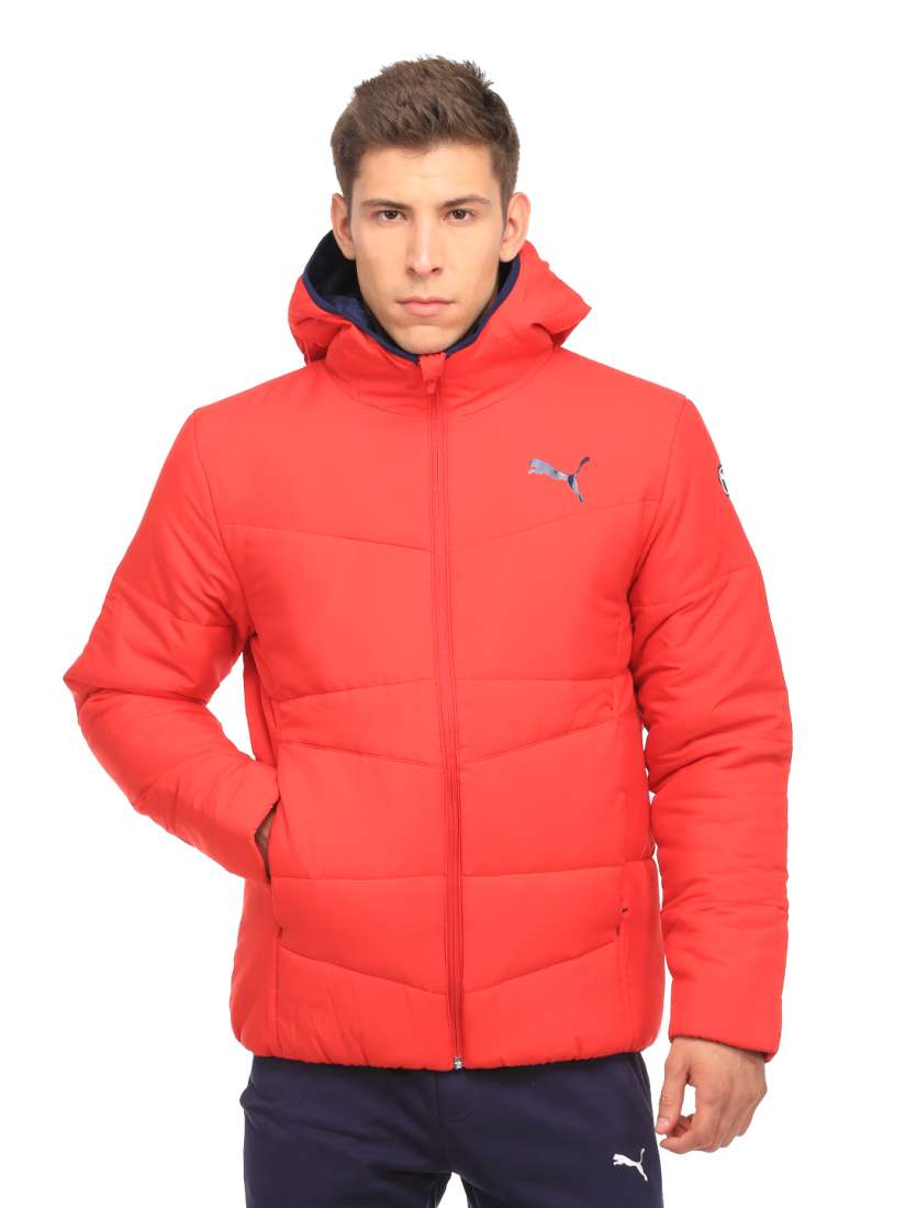 Buy Puma Men Red ESS Hooded Down Padded Jacket Jackets for Men 1978530 Myntra
