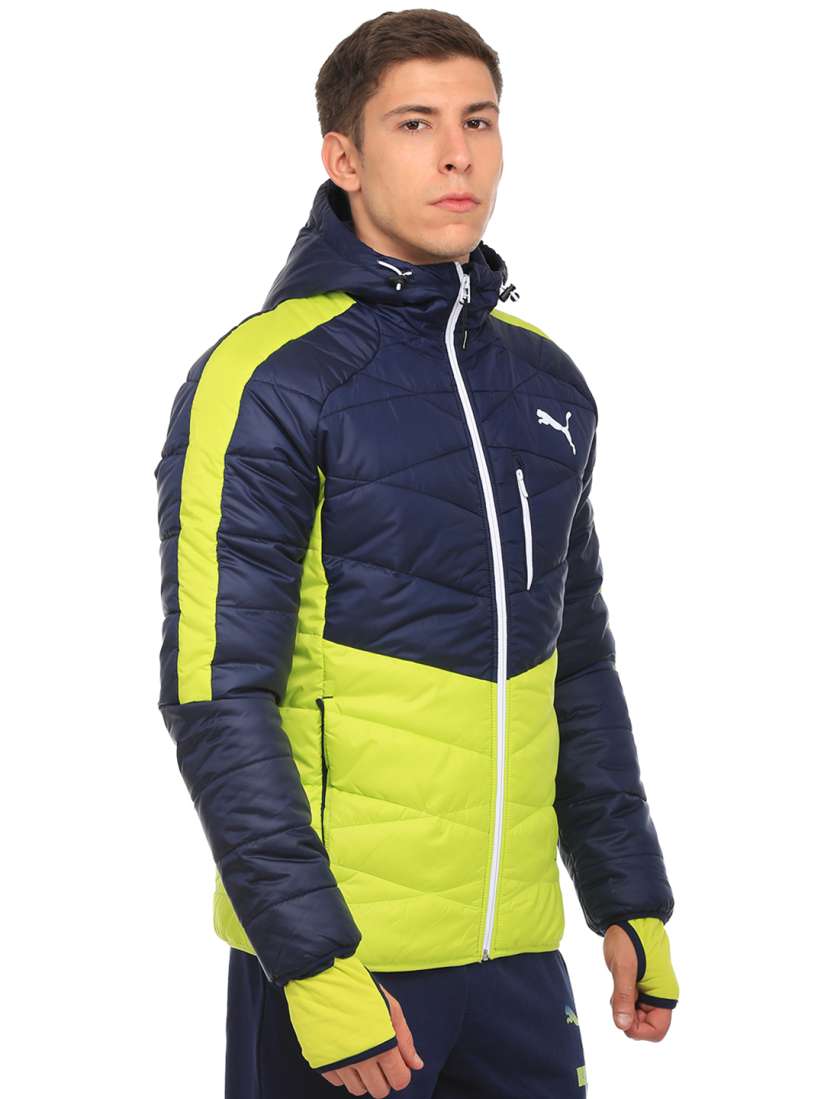 Buy Puma Men Green Navy Active Norway Colourblocked Padded Jacket Jackets for Men 1978547 Myntra
