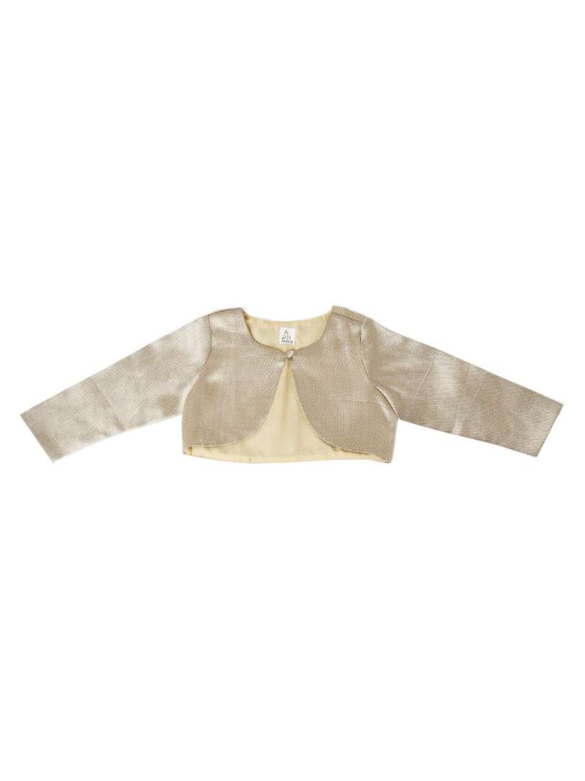 Buy A Little Fable Girls Gold Toned Shrug Shrug for Girls 19787858 Myntra