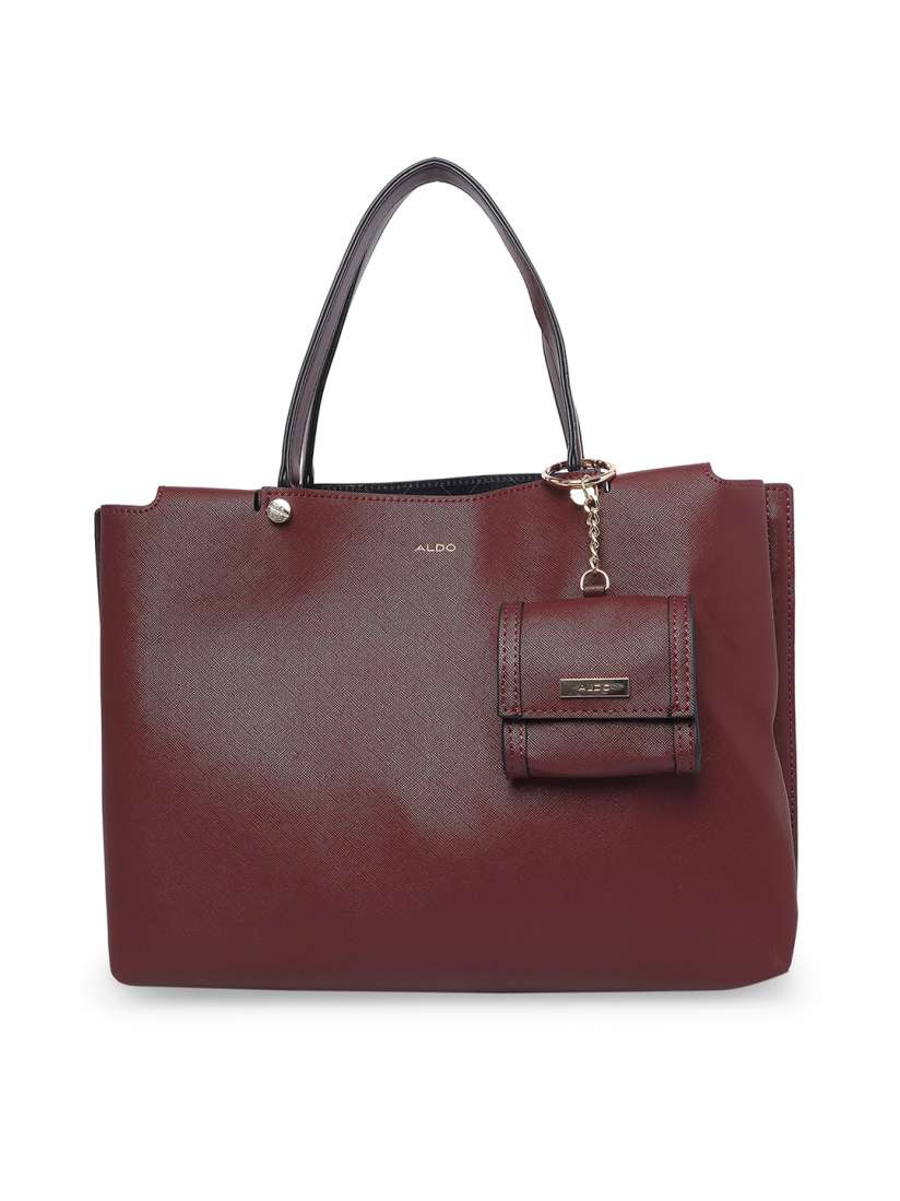 Buy ALDO Women Burgundy Structured Handheld Hand Bag Handbags for Women 19790416 Myntra