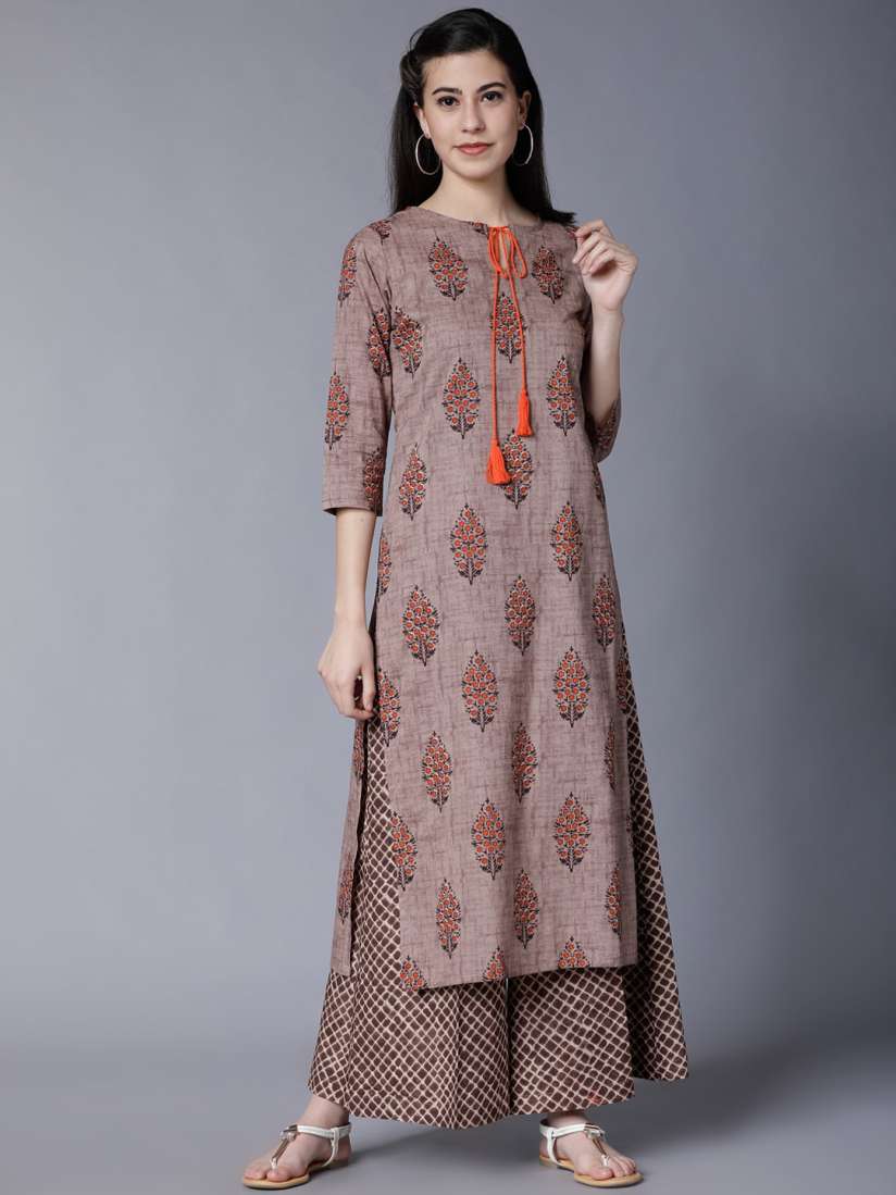 Vishudh kurta palazzo sets myntra top