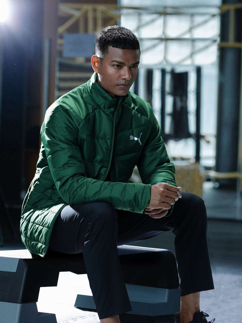Puma green shoes jacket clearance