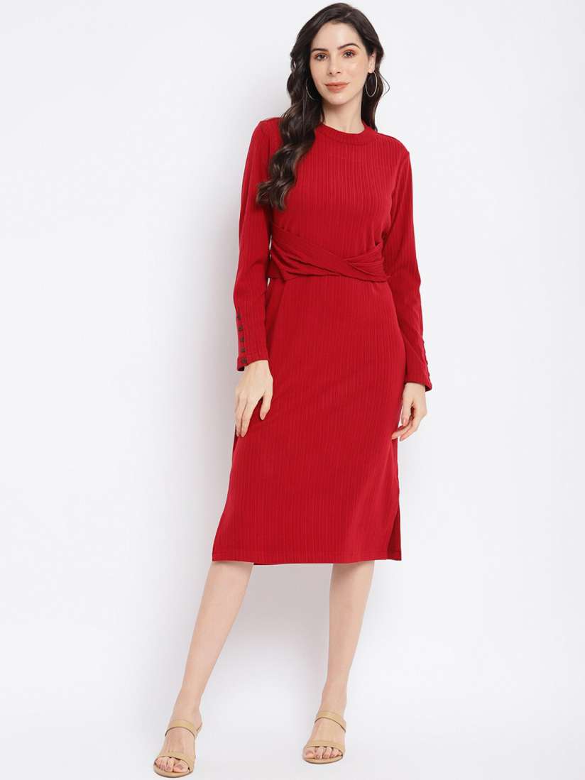 Buy Latin Quarters Maroon A Line Dress Dresses for Women 19799310 Myntra
