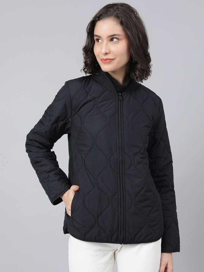 Buy Marks Spencer Women Black Lightweight Quilted Jacket Jackets for Women 19810704 Myntra
